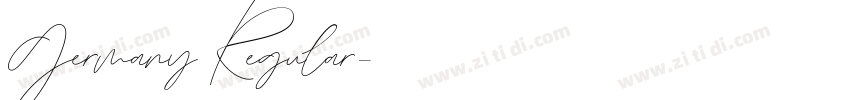 Germany Regular字体转换